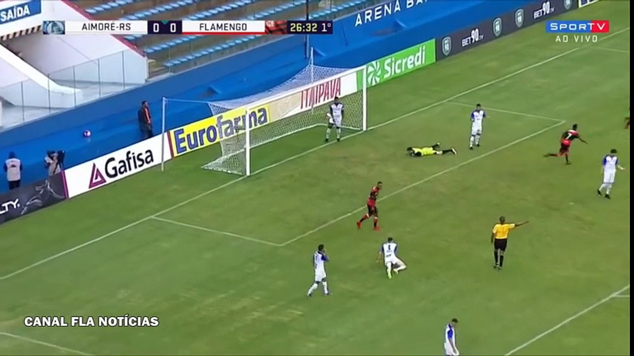 GOL de Luiz Henrique - Flamengo 1x0 Aimoré-RS - Copa São Paulo 2018