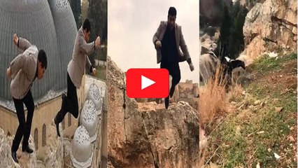 Fotograf çektirmek uğruna kaleden ölüme atladı