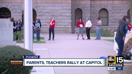 Parents and teachers rally at State capitol
