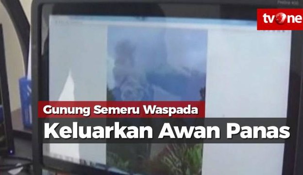 Masih Berstatus Waspada, Gunung Semeru Keluarkan Awan Panas
