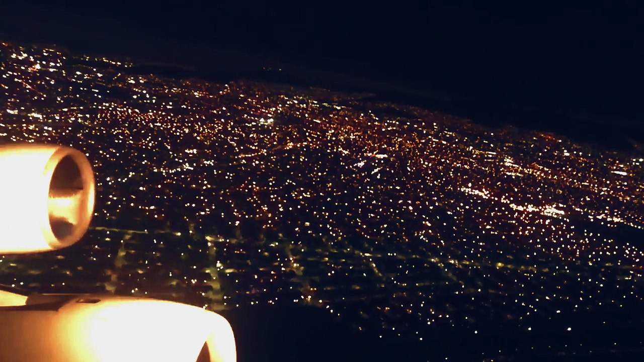 Increíble despegue nocturno de Iberia en Mexico