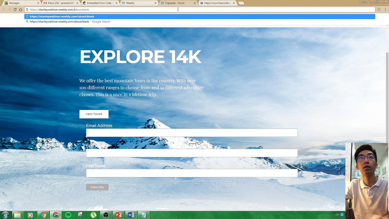 #2 Video 2: Previous Steps and Integrate with Weebly