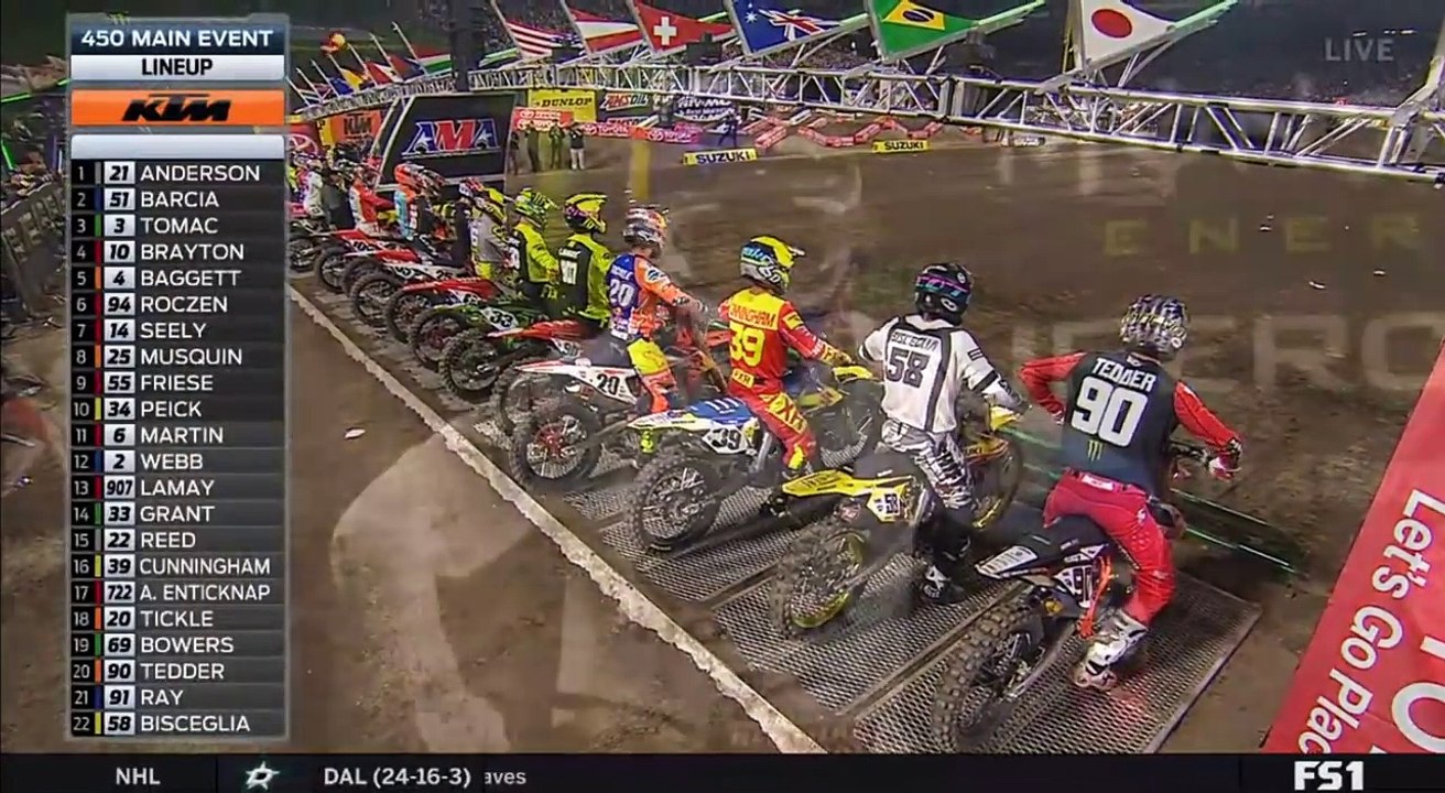 450 Main Event Monster Energy Supercross Anaheim 2018