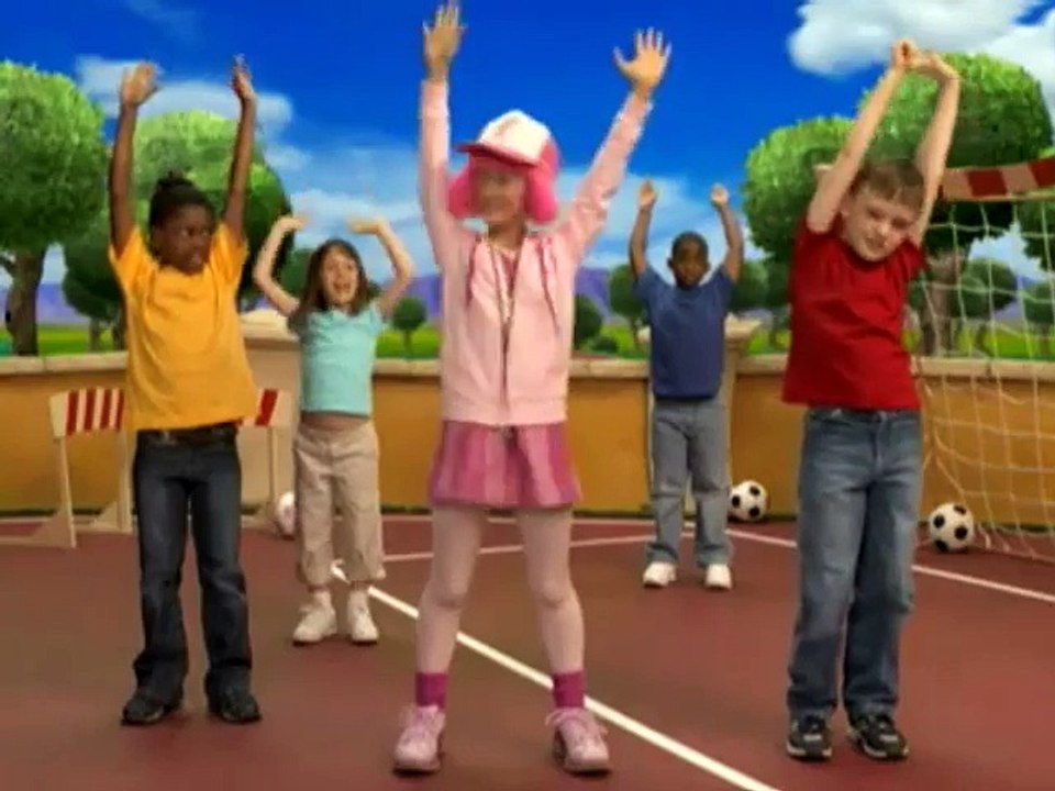 9 Stephanie is stretching