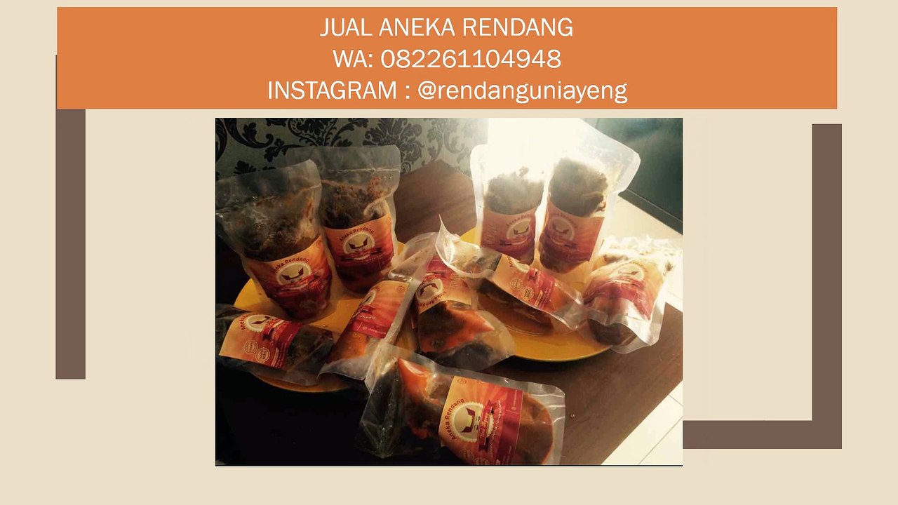 FANTASTISS!!!! WA 082261104948 Rendang Asli Padang