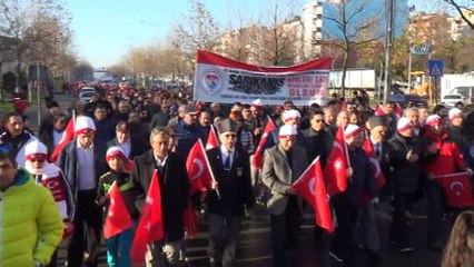 Tekirdağ'lılar Sarıkamış Şehitleri için yürüdü