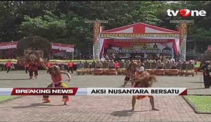 Atraksi Budaya Ramaikan Aksi Nusantara Bersatu di Medan