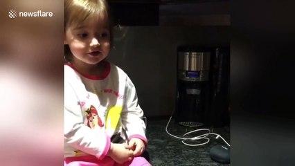 Too cute! Adorable 2-year-old asks Google Home to sing 'Twinkle Twinkle'
