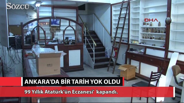 Atatürk’ün eczanesi olarak bilinen 99 yıllık eczane kapandı