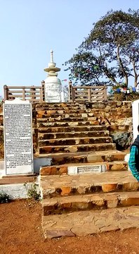Vishwa Shanti Stupa in Rajgir, India