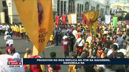 #UlatBayan | Prusisyon ng mga replica ng Itim na Nazareno, nagsimula na #Traslacion2018