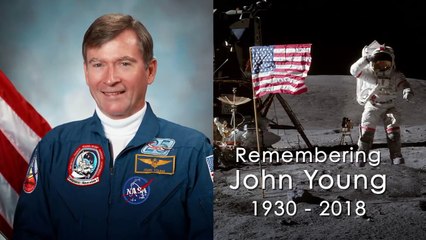 NASA Remembers Moonwalker, Shuttle Commander John Young - HD