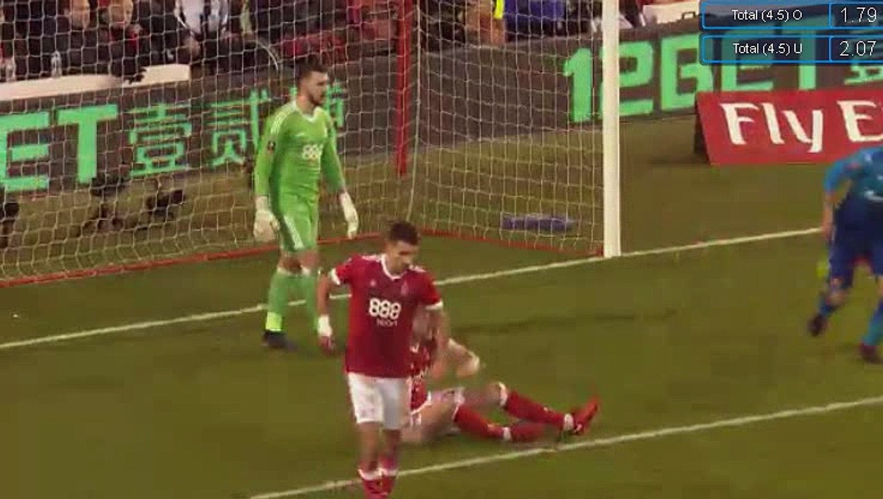 Nottingham Forest - Arsenal 1-1 GOAL Mertesacker 07-01-2018
