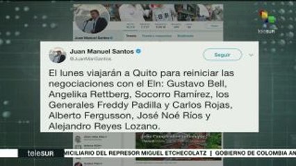Santos publica en Twitter avances en proceso de diálogo con ELN