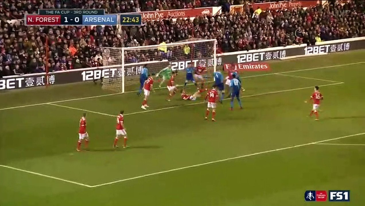 Per Mertesacker Goal HD - Nottingham Forest 1 - 1 Arsenal - 07.01.2018