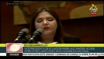 Vicuña pide a ecuatorianos apostarle a la unidad y al diálogo