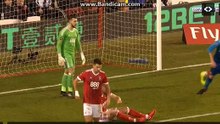 Half Time Goals -  Nottingam Forest 2-1 Arsenal 07.01.2018