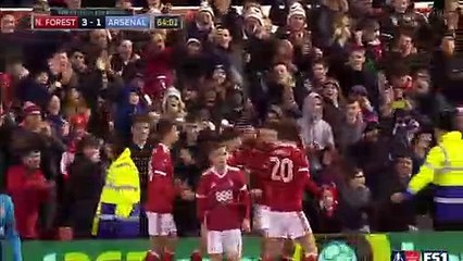 Theo Walcott Super Penalty Goal HD - Nottingham Forest 3 - 2 Arsenal - 07.01.2018 (Full Replay)