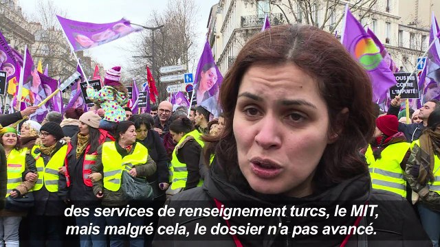 Paris: les Kurdes manifestent 5 ans après la mort de militantes