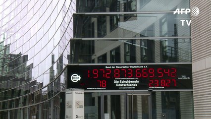 Relógio mostra queda da dívida pública na Alemanha