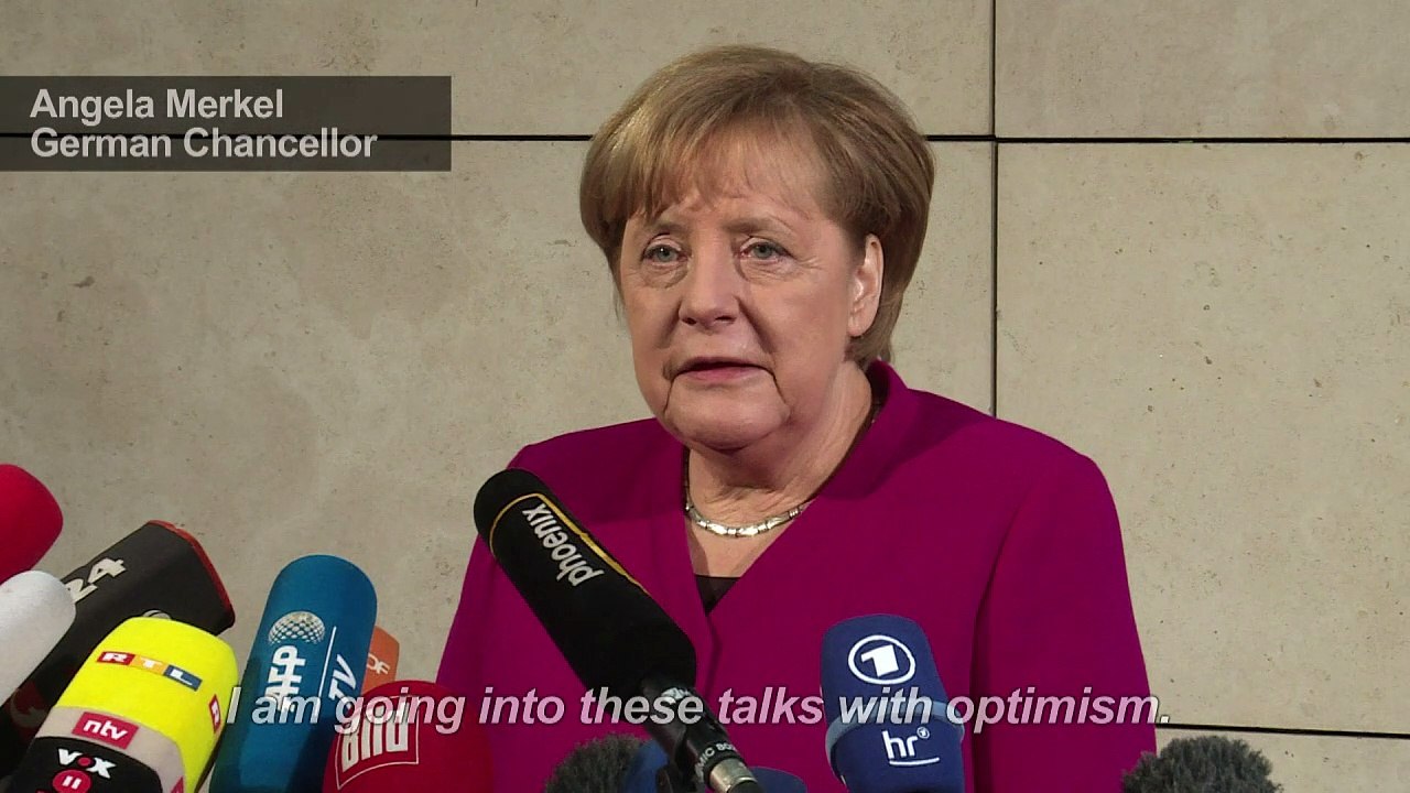 Merkel 'optimistic' in new bid to end political impasse