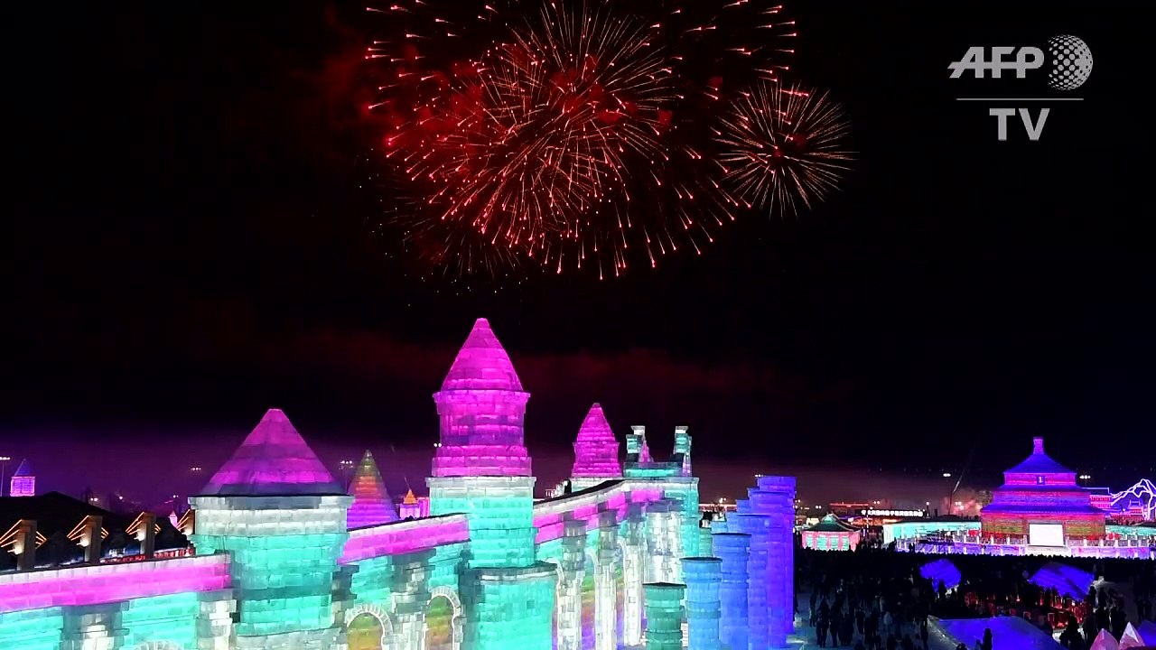 Chine : un festival de sculptures de glace