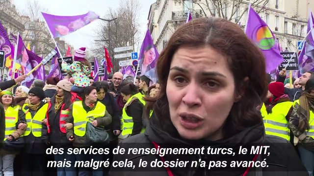 Paris: les Kurdes manifestent 5 ans après la mort de militantes
