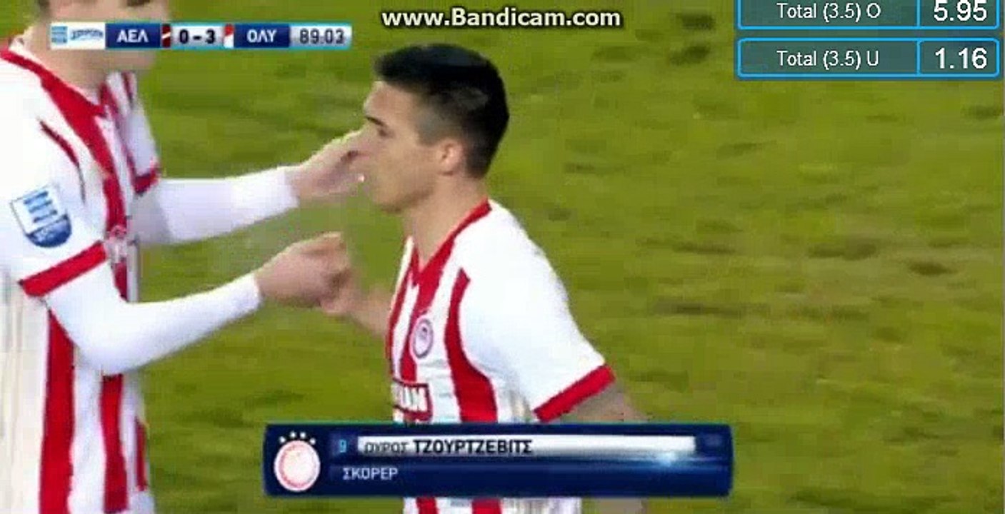 Uros Djordjevic Goal - AEL Larisa 0-3 Olympiakos 07.01.2018