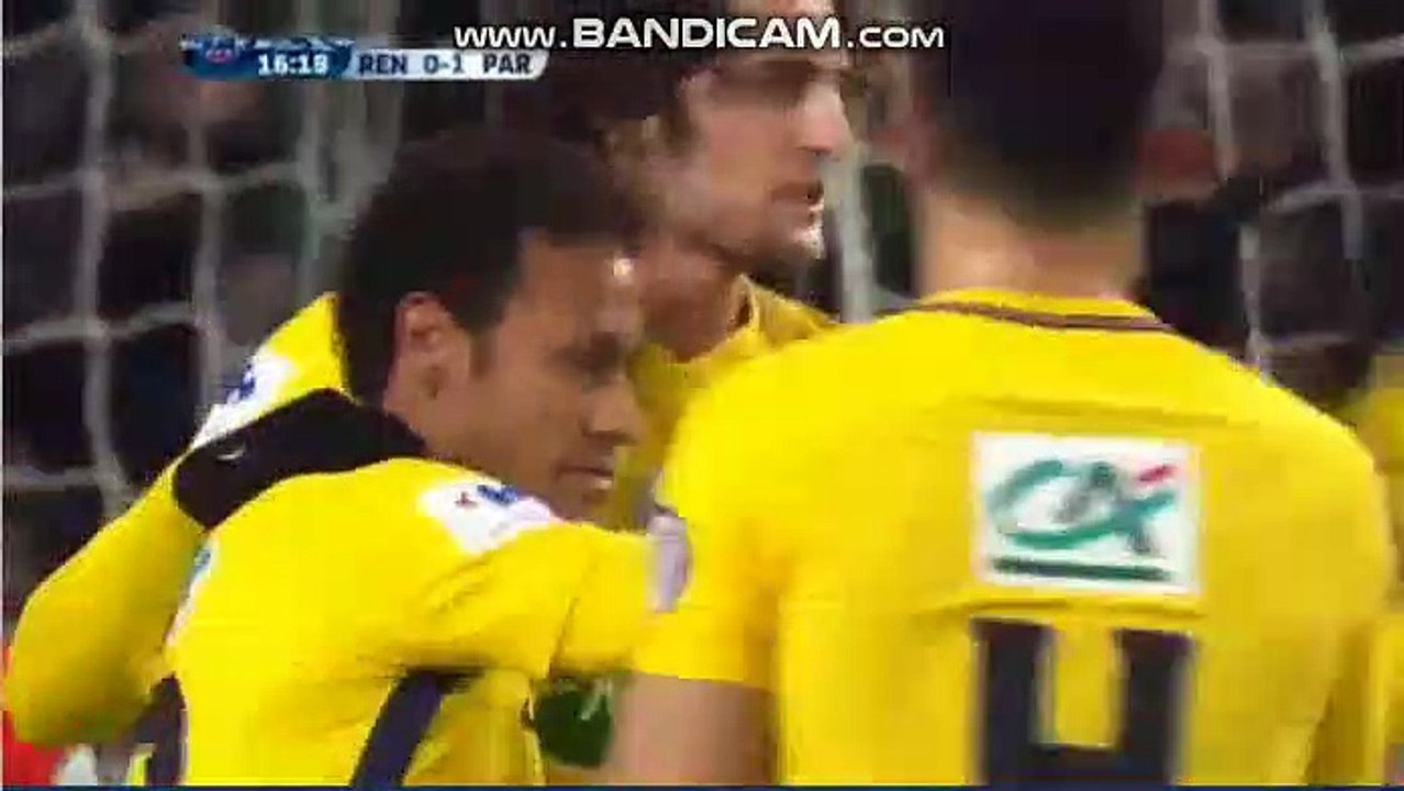 Neymar Goal HD - Rennes 0-2 PSG 07.01.2018