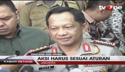 Kapolri Aksi Damai Boleh Dilakukan