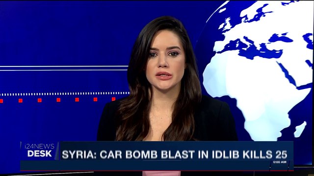 i24NEWS DESK | Syria: car bomb blast in IDLIB kills 25 | Sunday, January 7th 2018