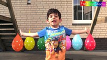 Learn Numbers with Counting and Learn Colors with Water Balloons for Children, Toddlers a