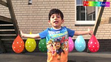 Learn Numbers with Counting and Learn Colors with Water Balloons for Ch