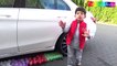 Fun Kid Crushes Colors Balloons with Dad's Car _ Learn Colours for Children and Toddlers-lNdO