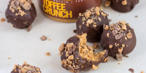 Peanut Butter Toffee Truffles
