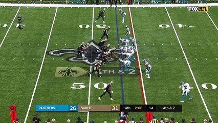 Download Video: New Orleans Saints' fourth down gamble doesn't pay off as quarterback Drew Brees' pass falls incomplete