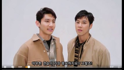 WOWOW (춤을 멋지게 추는 포인트는?) 동방신기 코멘트 자막합본