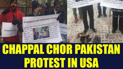 Indians in USA hold Chaapal Chor Pakistan protest in Washington, Watch Video | Oneindia News