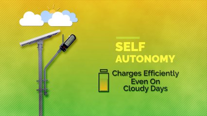 Benefits of ZONSTREET-GSM - Powered by Self Autonomy with Motion Detection.