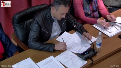Pleno de la Corporación Municipal de fecha 26/12/17 (1ª parte)