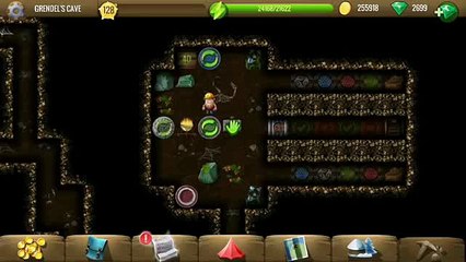 Grendel's cave - Stones combination #1 - Diggy's Adventure