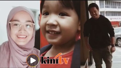 Video hantar anak bersama,netizen doa Ally dan Farah kembali bersatu