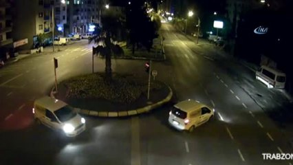 Trabzon'da Dikkatsiz Sürücüler Mobese Kameralarına Böyle Yansıdı