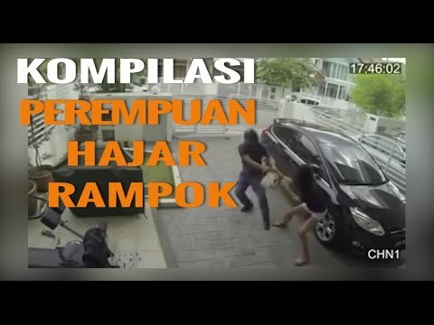 NGGAK NYANGKA! RAMPOK BABAK BELUR DIHAJAR PEREMPUAN INI