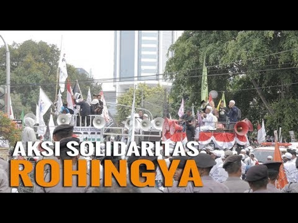 Massa Solidaritas Rohingya 'Kepung' Kedubes Myanmar
