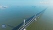 55km ce pont est le plus long du monde à Hong Kong au dessus de l'océan !