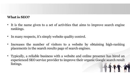 SEO services - Definition and benefits for businesses