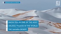 Snow Falls In The Sahara Desert