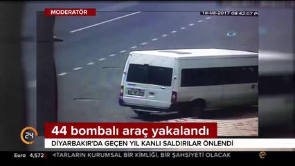 44 bombalı araç yakalandı