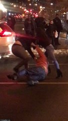 Shocking road rage fight at intersection of NYC street